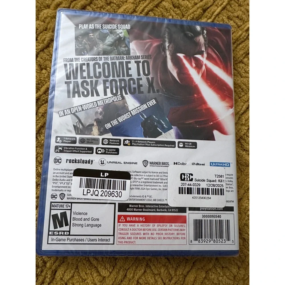 Warner Bros Suicide Squad Kill the Justice League PS5 Blue New Classic‎ Outfits
